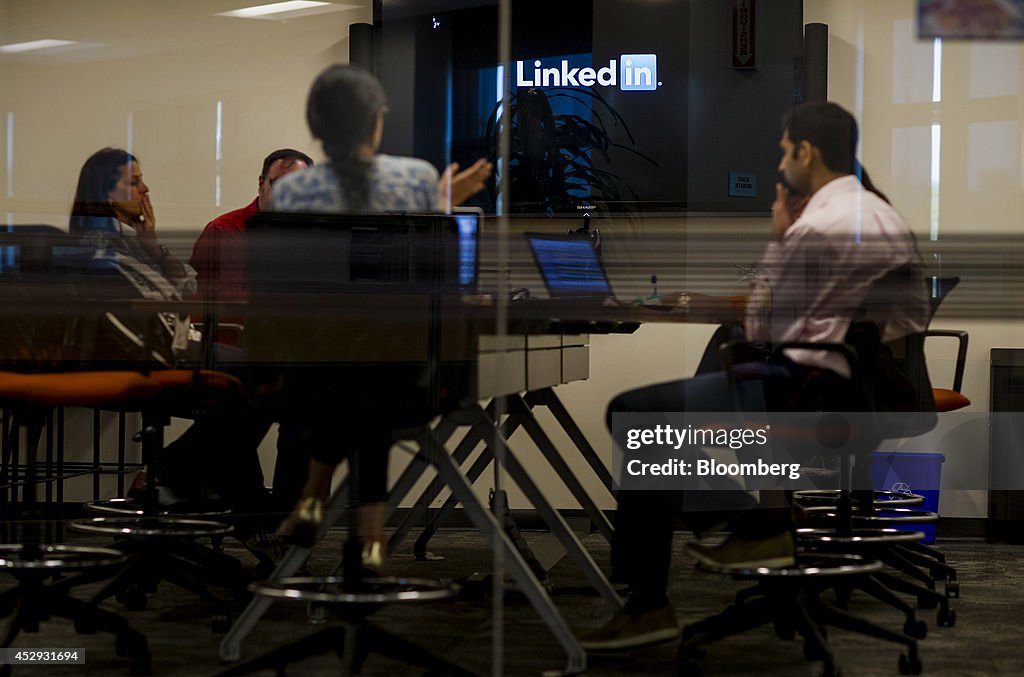 Inside LinkedIn Corp. Headquarters Ahead Of Earnings Figures