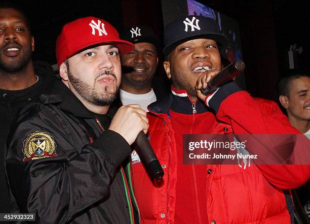 Green Lantern, DJ Suss One and Styles P. Attend DJ Prostyle's Birthday Bash at B.B. Kings on April 26, 2010 in New York City.