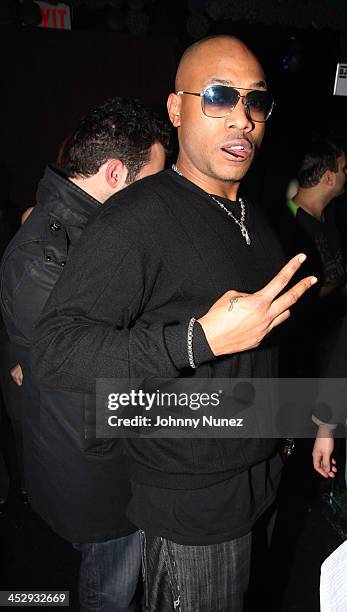 Mario Winans attends Barry Mullineaux's birthday celebration at Greenhouse on January 14, 2009 in New York City.