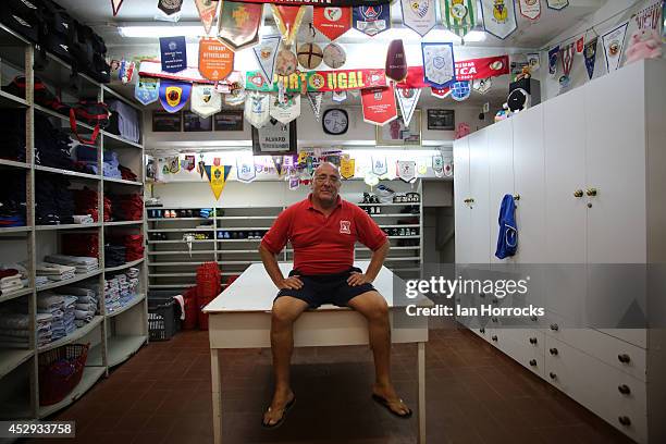 Kit man of Albufeira Alvaro Miguel before a pre-season friendly match between CD National and Sunderland at the Estadio Municipal Albufeira on July...