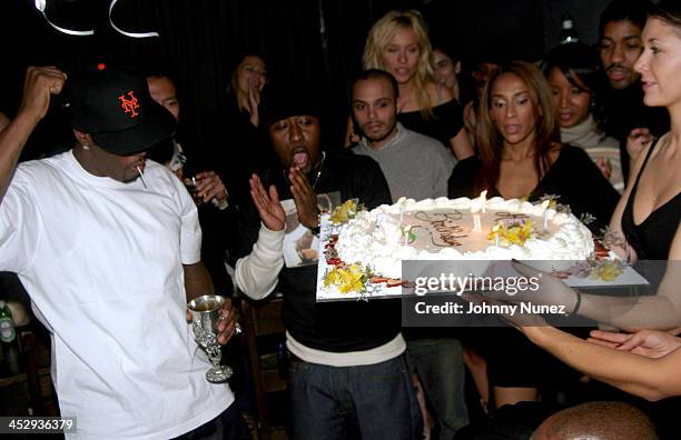 Sean P.Diddy Combs during Sean P. Diddy Combs' Surprise 35th Birthday Party at Figa in New York City, New York, United States.