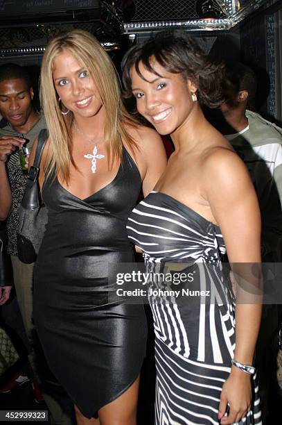 Samantha Cole and Shauntay Hinton during New Paramount Bar Launch Party at 235 West 46th Street in New York City, New York, United States.