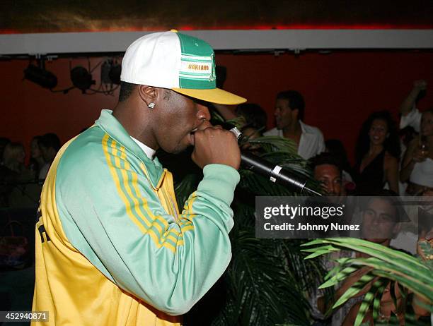 Sean P. Diddy Combs during Sean P. Diddy Combs' Fourth of July East Hampton Party at The Resort in East Hampton, New York, United States.