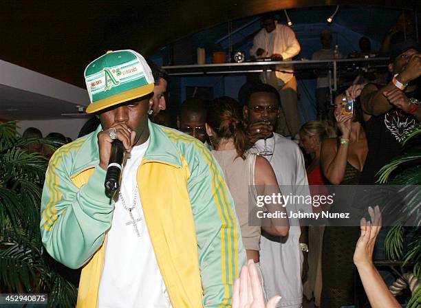 Sean P. Diddy Combs during Sean P. Diddy Combs' Fourth of July East Hampton Party at The Resort in East Hampton, New York, United States.