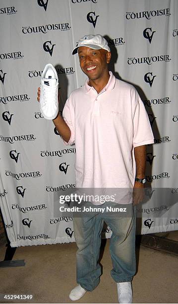 Russell Simmons during House of Courvoisier and Phat Farm presents the Phat Classics Flavas Party New York City at Villa in New York City, New York,...