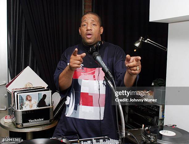 Lovebug Starski during House of Courvoisier and Phat Farm presents the Phat Classics Flavas Party New York City at Villa in New York City, New York,...