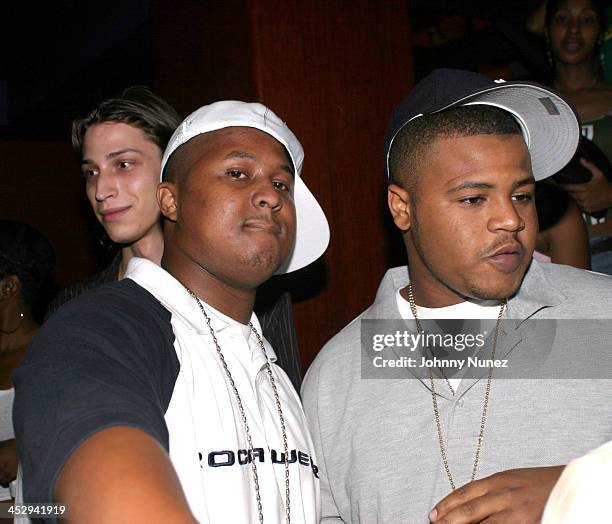 Rapper Huddy Combs and guest during Black Diamonds Entertainment Party Aug. 4, 2003 at Lotus in New York City, New York, United States.