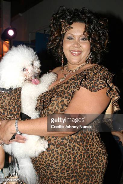 Cappuccino and Deborah Gregory during New York Premiere of Disney's The Cheetah Girls at La Guardia High School in New York City, New York, United...