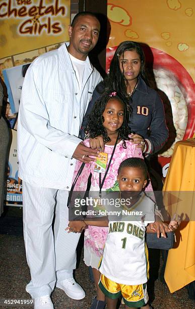 Mark Jackson, Desiree Coleman-Jackson and their children Heaven and Christian