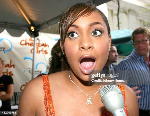 Raven-Symone during New York Premiere of Disney's The Cheetah Girls at La Guardia High School in New York City, New York, United States.