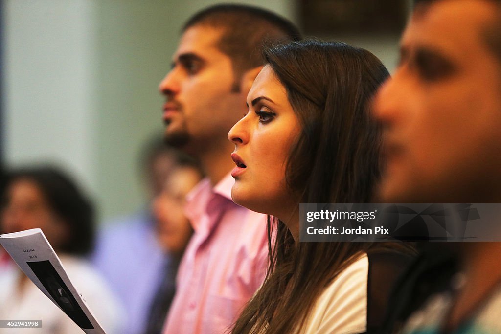 Christians in Jordan Pontifcate a Mass For Iraq and Gaza