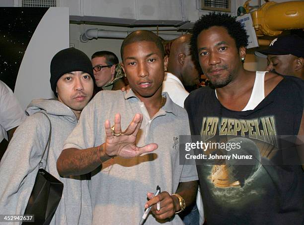 Nigo of Bape Clothing, Pharrell Williams and Q-Tip