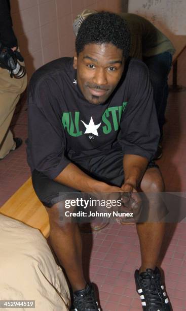 Glenn Lewis during CMX Sports Celebrity Christmas Basketball Game at Atlantic City High School in Atlantic City, New Jersey, United States.