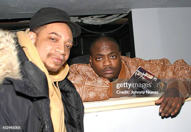 Kool DJ Red Alert and DJ Mister Cee during The 8th Annual Mix Tape Awards at Speeed in New York City, New York, United States.
