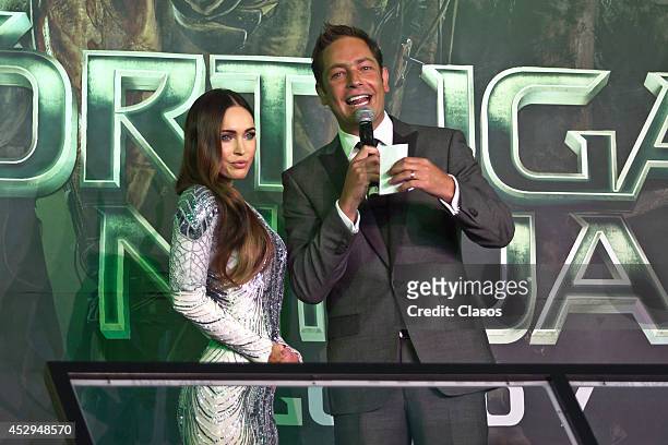 Actress Megan Fox attends the premiere of "Teenage Mutant Ninja Turtles" on July 30, 2014 in Mexico City, Mexico.
