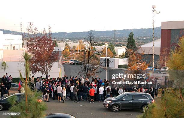 Fans pay tribute to actor Paul Walker at the site of his fatal car accident on December 1, 2013 in Valencia, California. Walker died on November 30,...