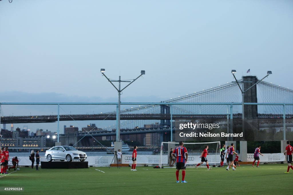 Audi And FC Bayern Munich Host Soccer Pick-Up Game In Brooklyn, NY