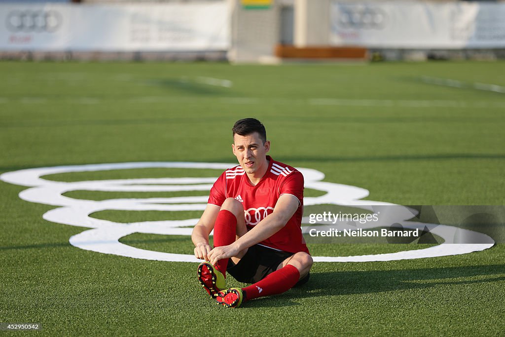 Audi And FC Bayern Munich Host Soccer Pick-Up Game In Brooklyn, NY