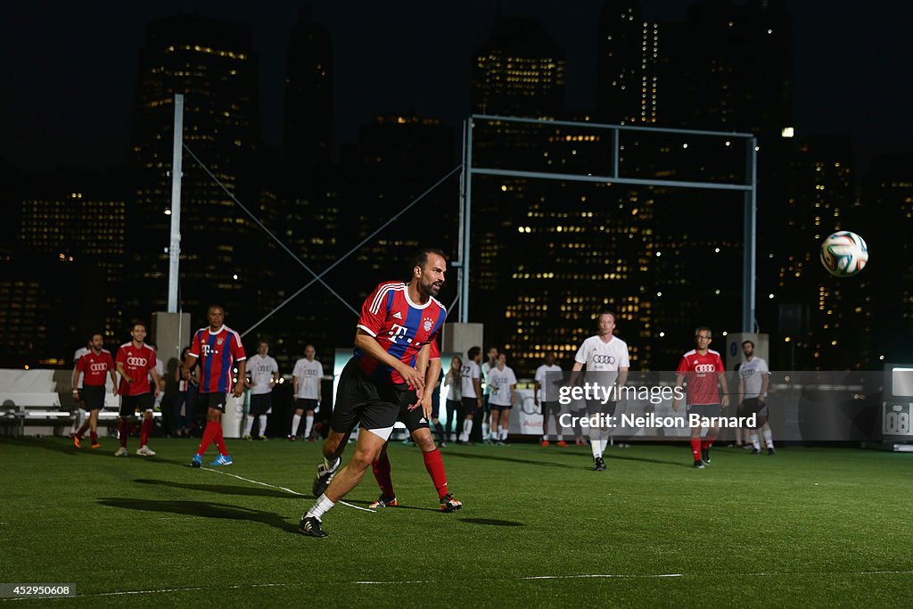 Audi And FC Bayern Munich Host Soccer Pick-Up Game In Brooklyn, NY