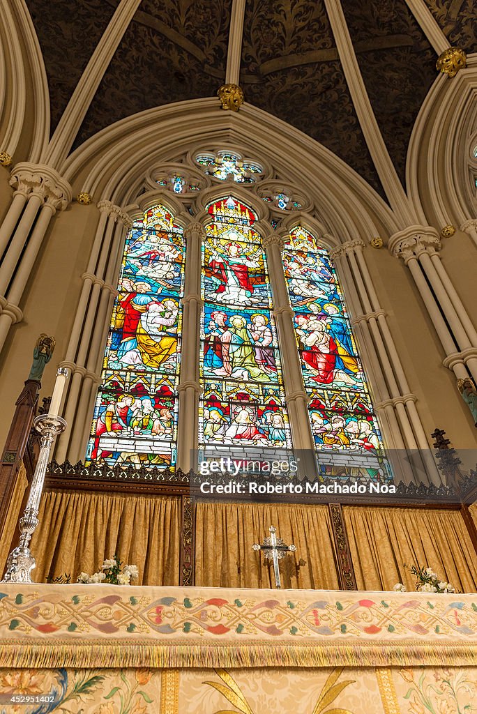 Inside St. James Cathedral in Toronto. This church is the...