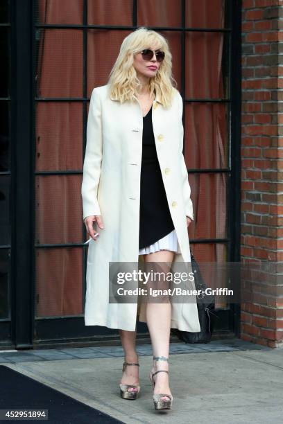 Courtney Love is seen on July 30, 2014 in New York City.