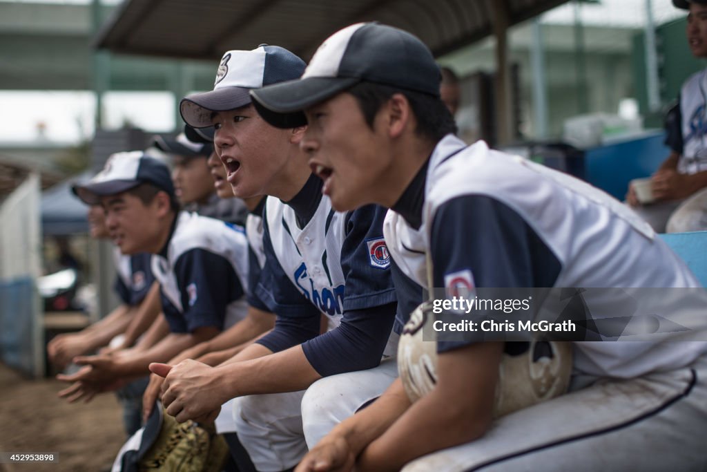 Japan Junior High Baseball Players Practice Ahead Of Their National Tournament