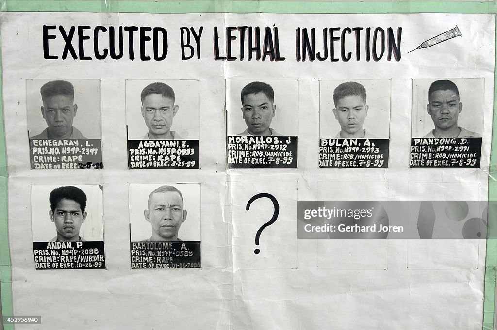 Death Injection A notice at the lethal injection chamber at New Bilibid Prison.... News ...