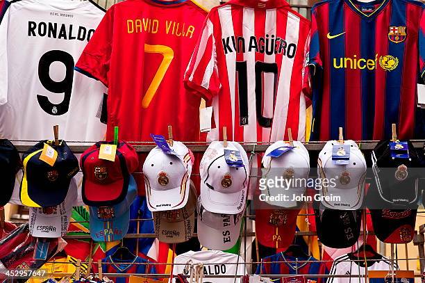 Spanish league team and player futball jersey for sale.