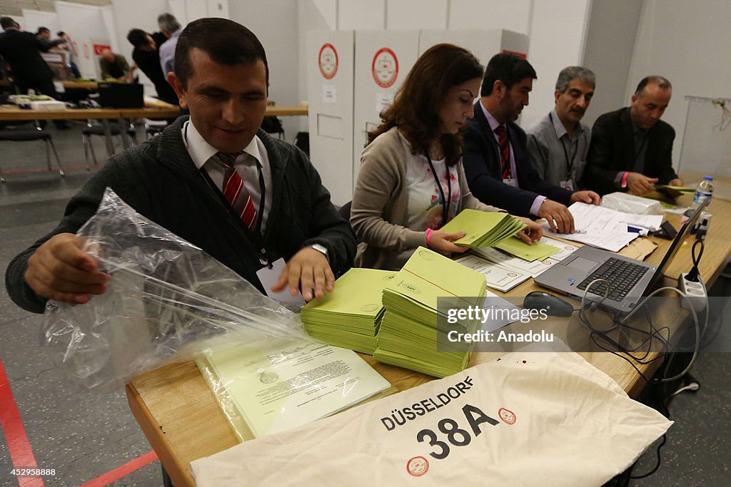 Turkish voters cast ballot for Turkish Presidential election in Dusseldorf