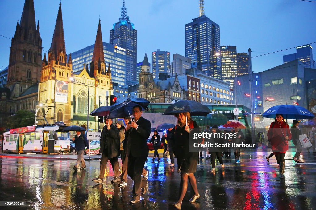 Wild Weather Hits Melbourne