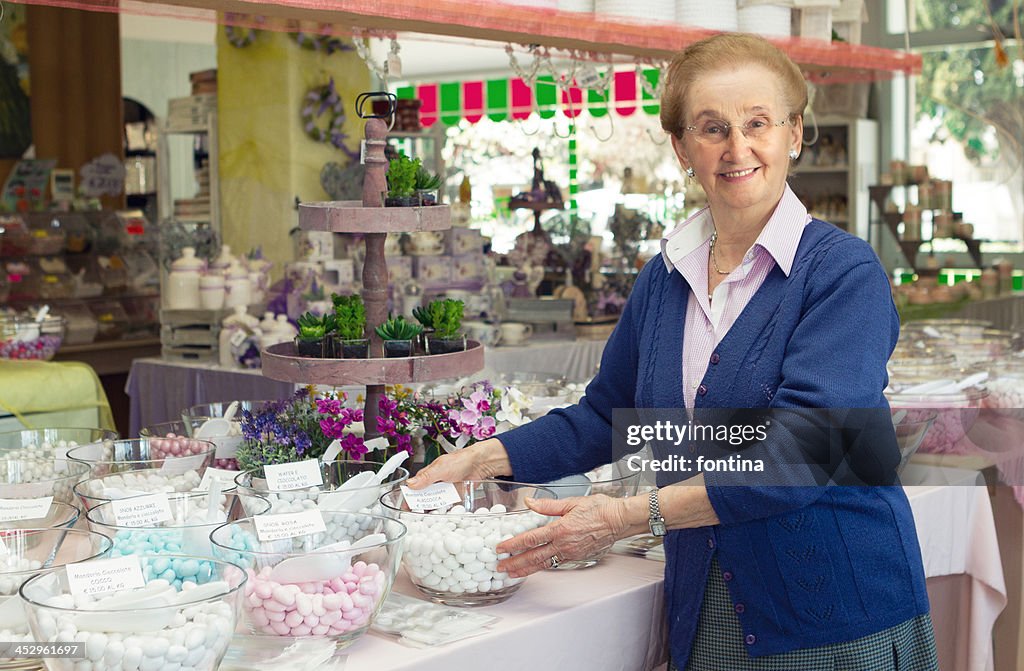 Sweet shop owner