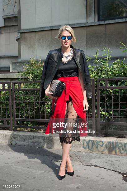 Fashion Blogger Sofie Valkiers wearing a Chanel bag, Christian Loboutin shoes, Barbour jacket, Spektre sunglasses and Kalmoanouch top and skirt day 3...