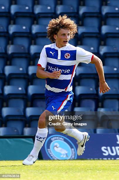 Aaron Kuhl of Reading at Adams Park on July 26, 2014 in High Wycombe, England.