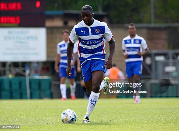 Hope Akpan of Reading at Adams Park on July 26, 2014 in High Wycombe, England.