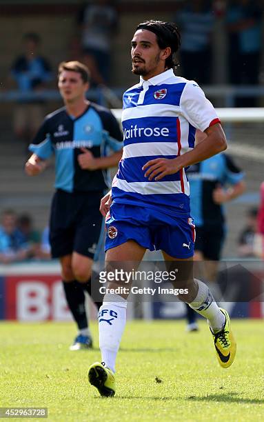 Ryan Edwards of Reading at Adams Park on July 26, 2014 in High Wycombe, England.