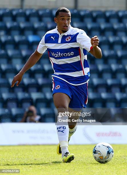 Nick Blackman of Reading at Adams Park on July 26, 2014 in High Wycombe, England.