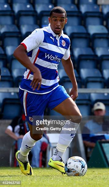 Nick Blackman of Reading at Adams Park on July 26, 2014 in High Wycombe, England.