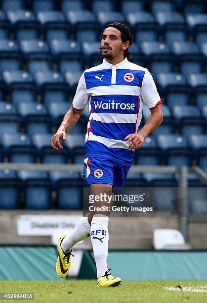 Ryan Edwards of Reading at Adams Park on July 26, 2014 in High Wycombe, England.
