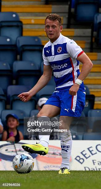 Jake Taylor of Reading at Adams Park on July 26, 2014 in High Wycombe, England.