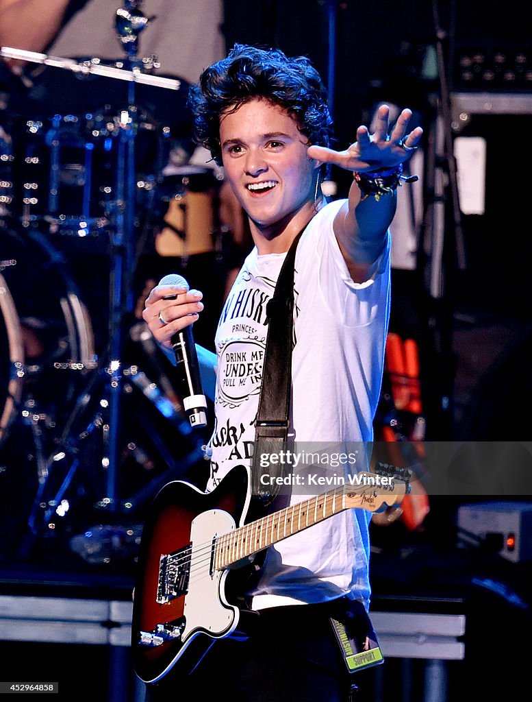 Austin Mahone With The Vamps And Special Guests Fifth Harmony And Shawn Mendes Perform At The Nokia Theatre L.A. Live