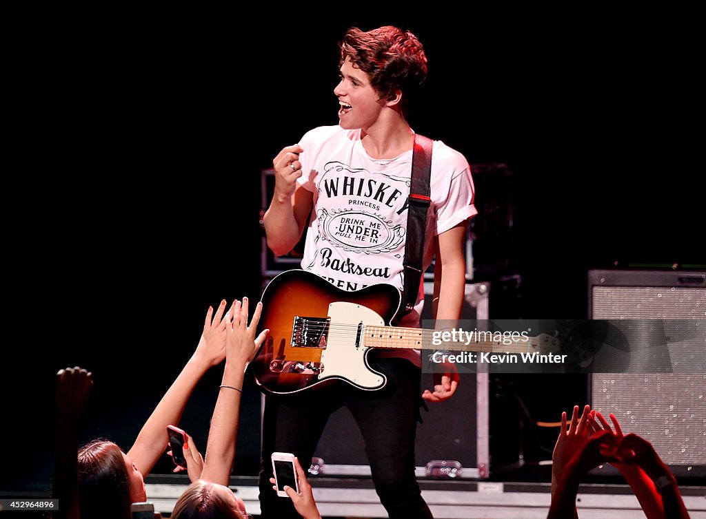Austin Mahone With The Vamps And Special Guests Fifth Harmony And Shawn Mendes Perform At The Nokia Theatre L.A. Live