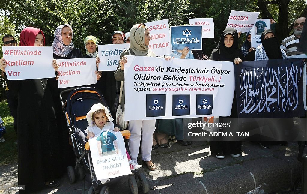 TURKEY-PALESTINIANS-ISRAEL-DEMONSTRATION