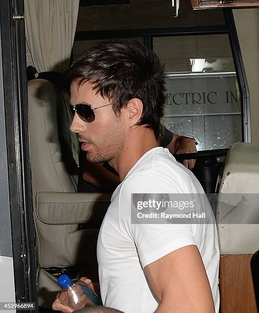 Singer-songwriter Enrique Iglesias is seen Soho on July 30, 2014 in New York City.