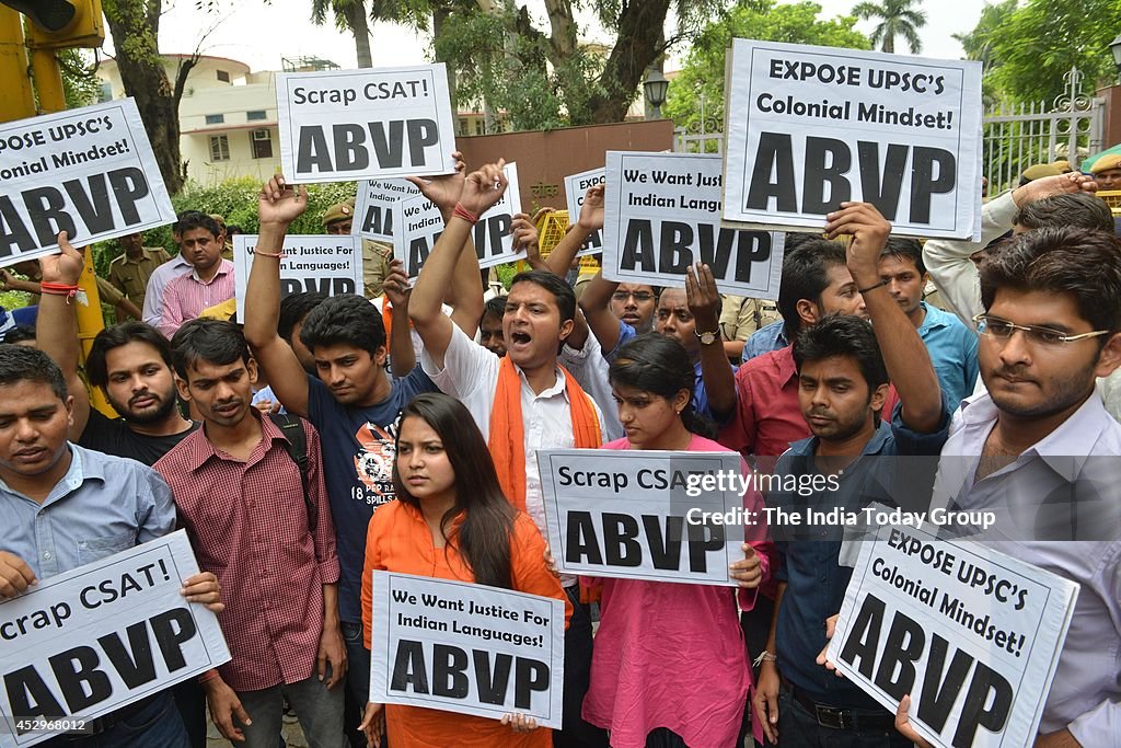 ABVP Protest against UPSC