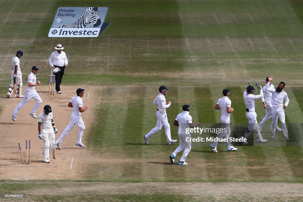 England v India: 3rd Investec Test - Day Five