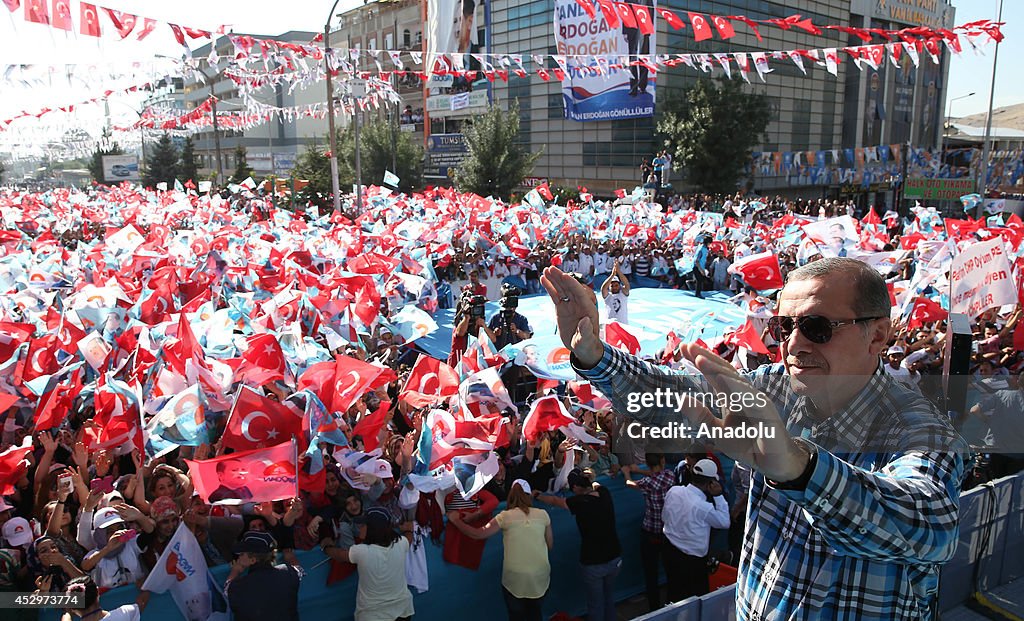 Turkish PM and Presidential Candidate Erdogan