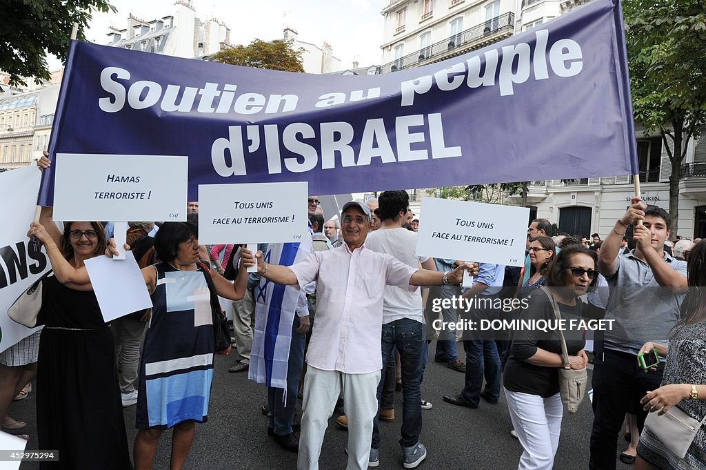 FRANCE-ISRAEL-PALESTINIANS-CONFLICT-JEWS-PROTEST