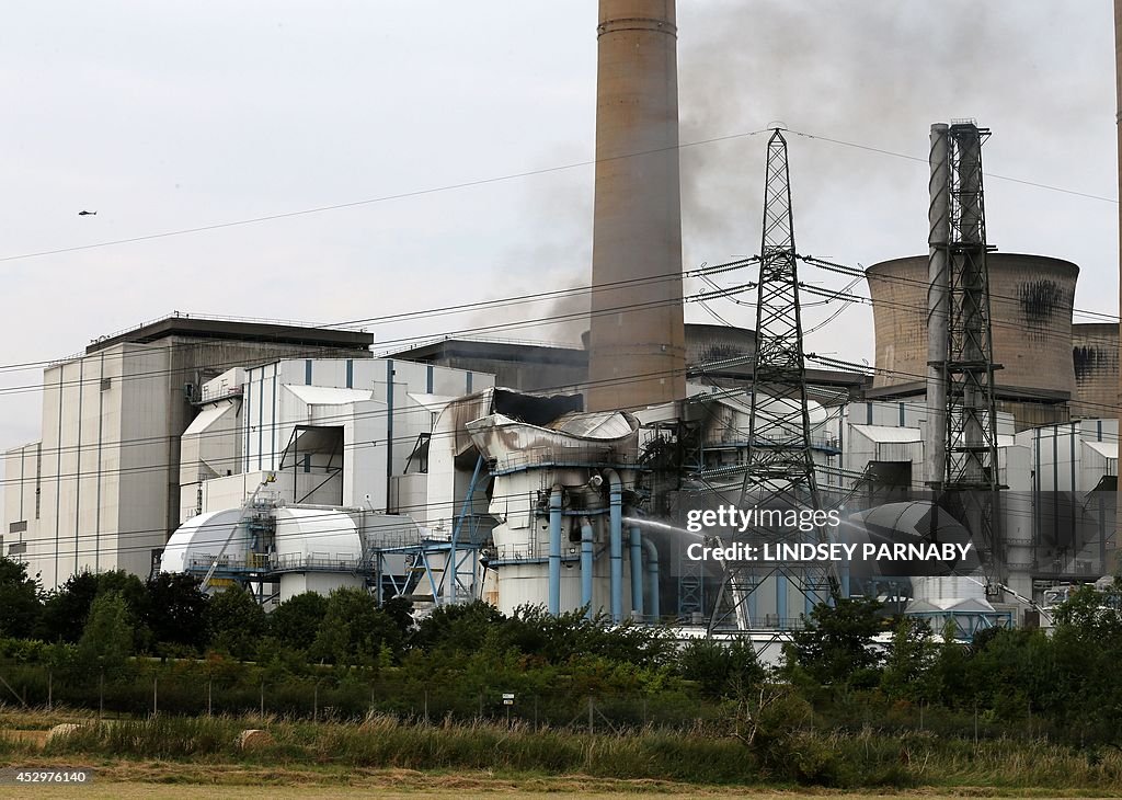 BRITAIN-ENERGY-POWER STATION-FIRE