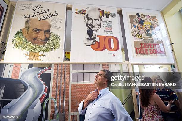 Olivier de Funes, son of late French comedian Louis de Funes, visits the Louis de Funes museum at the Clermont Castle in Le Cellier near Nantes,...