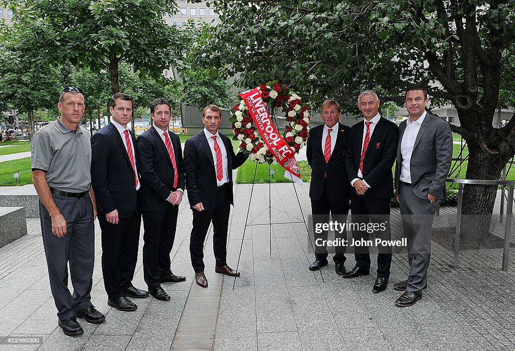 Brendan Rogers And Liverpool FC Legends Visit The World Trade Center